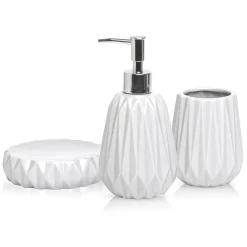 Harman Gem Ceramic Bath Accessory - Set of 3 (White)