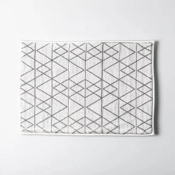 Harman Geometric Memory Foam 17" x 24" Bathmat (Charcoal)