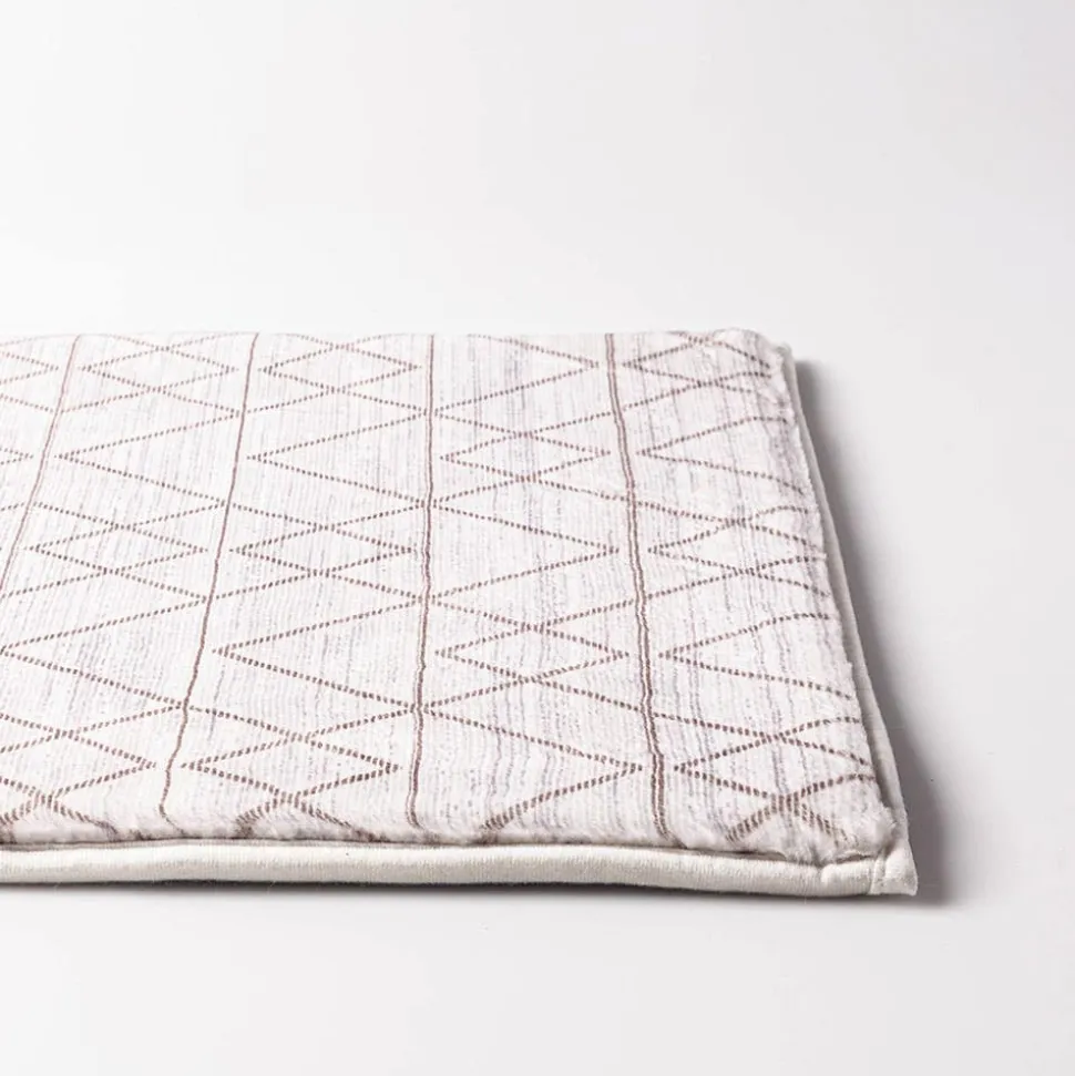Harman Geometric Memory Foam 17" x 24" Bathmat (Taupe)