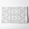 Harman Geometric Memory Foam 20" x 32" Bathmat (Charcoal)