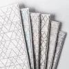 Harman Geometric Memory Foam 17" x 24" Bathmat (White)