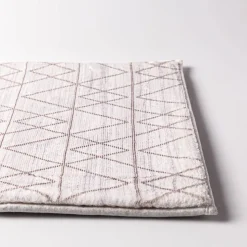 Harman Geometric Memory Foam 20" x 32" Bathmat (Taupe)