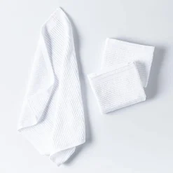 Harman Goods & Textiles Bar Mop Kitchen Towel - Set of 3 (White)