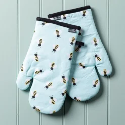 Harman Gourmet 'Bees' Cotton Oven Mitt - Set of 2