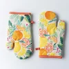 Harman Gourmet 'Citrus' Cotton Oven Mitt - Set of 2
