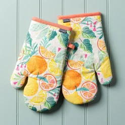 Harman Gourmet 'Citrus' Cotton Oven Mitt - Set of 2