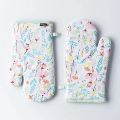 Harman Gourmet 'Floral Blossom' Cotton Oven Mitt - Set of 2