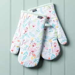 Harman Gourmet 'Floral Blossom' Cotton Oven Mitt - Set of 2