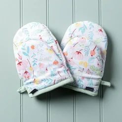 Harman Gourmet 'Floral Blossom' Cotton Mini Oven Mitt - Set/2