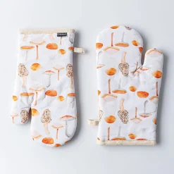 Harman Gourmet 'Mushrooms' Cotton Oven Mitt - Set of 2
