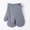 Harman Gourmet 'Solid' Cotton Oven Mitt - S/2 (Grey)