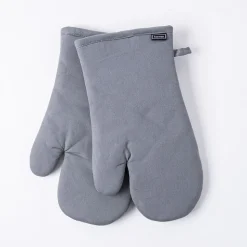 Harman Gourmet 'Solid' Cotton Oven Mitt - S/2 (Grey)
