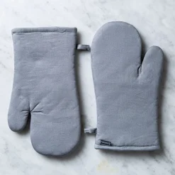 Harman Gourmet 'Solid' Cotton Oven Mitt - S/2 (Grey)