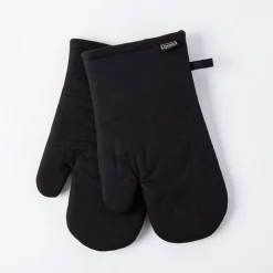 Harman Gourmet 'Solid' Cotton Oven Mitt - S/2 (Black)