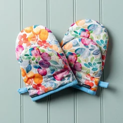 Harman Gourmet 'Stonefruit' Cotton Mini Oven Mitt - Set/2