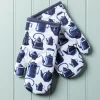 Harman Gourmet 'Tea Pots' Cotton Oven Mitt - Set of 2