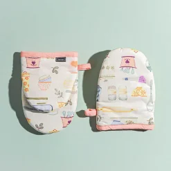 Harman Gourmet 'Vintage Baking' Cotton Mini Oven Mitt - Set of 2