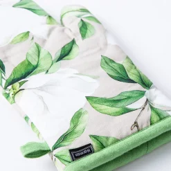 Harman Gourmet 'White Blossom' Cotton Oven Mitt - S/2 (White)