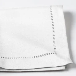 Harman Hemstitch Polyester Napkin - Set of 4 (White)