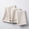 Harman Hemstitch Polyester Napkin - Set of 4 (Linen)