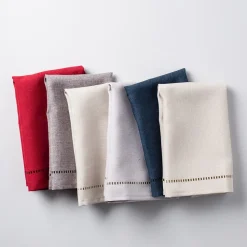 Harman Hemstitch Polyester Napkin - Set of 4 (Forest Green)