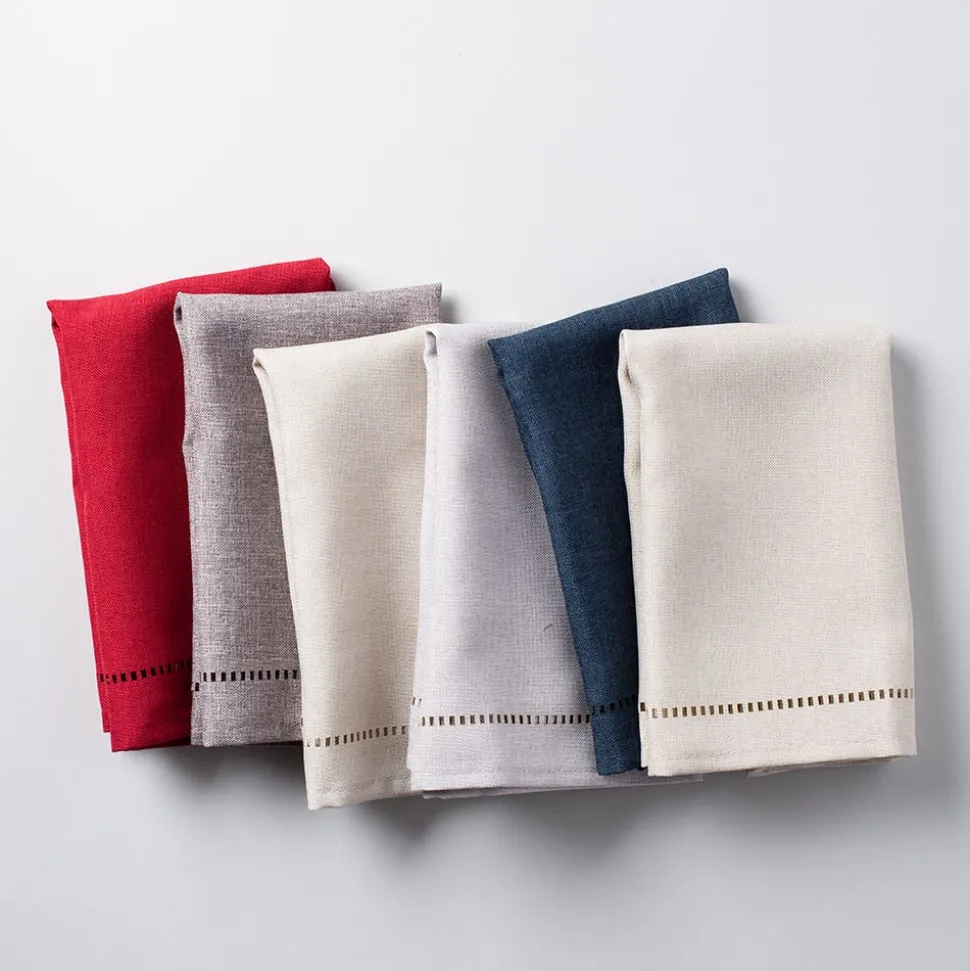Harman Hemstitch Polyester Napkin - Set of 4 (Forest Green)