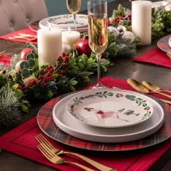 Harman Hemstitch Polyester Placemat (Red)