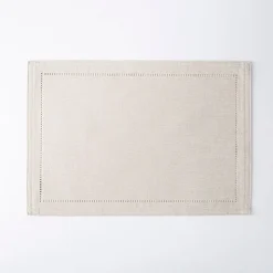 Harman Hemstitch Polyester Placemat (Linen)