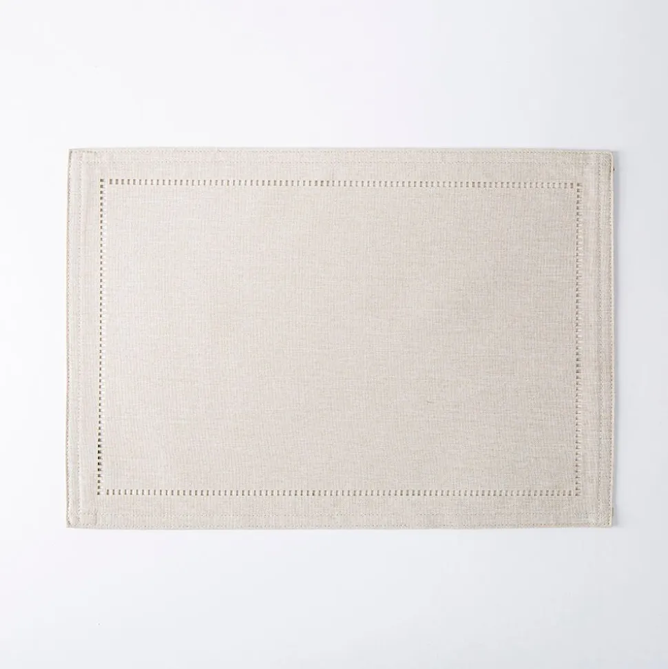 Harman Hemstitch Polyester Placemat (Linen)