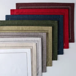 Harman Hemstitch Polyester Placemat (Linen)