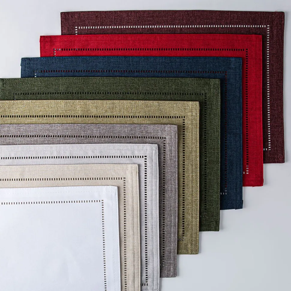 Harman Hemstitch Polyester Placemat (Linen)