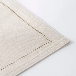 Harman Hemstitch Polyester Placemat (Linen)