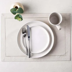 Harman Hemstitch Polyester Placemat (Linen)