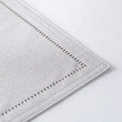 Harman Hemstitch Polyester Placemat (Light Grey)