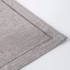 Harman Hemstitch Polyester Placemat (Dark Grey)