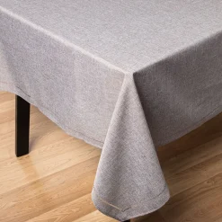 Harman Hemstitch Polyester Tablecloth 52"x70" (Dark Grey)