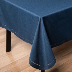 Harman Hemstitch Polyester Tablecloth 60"x120" (Navy)