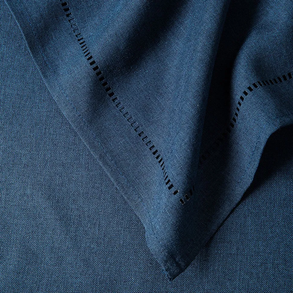 Harman Hemstitch Polyester Tablecloth 60"x120" (Navy)