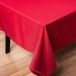 Harman Hemstitch Polyester Tablecloth 60"x120" (Red)