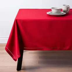 Harman Hemstitch Polyester Tablecloth 60"x120" (Red)