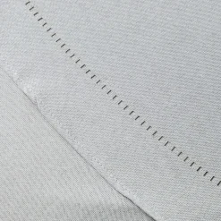 Harman Hemstitch Polyester Tablecloth 70" Round (Light Grey)