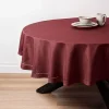 Harman Hemstitch Polyester Tablecloth 70" Round (Wine)