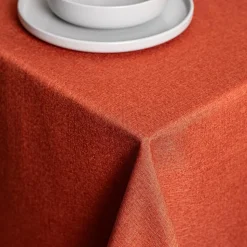 Harman Hemstitch Pumpkin Polyester Tablecloth 60" x 90"