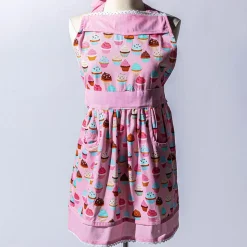 Harman Honey 'Cupcake' Cotton Apron (Pink)