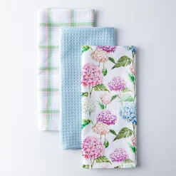 Harman 'Hydrangea' Cotton Kitchen Towel - Set of 3