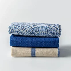 Harman 'Italian Tile' Cotton Kitchen Towel - Set of 3