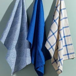 Harman 'Italian Tile' Cotton Kitchen Towel - Set of 3