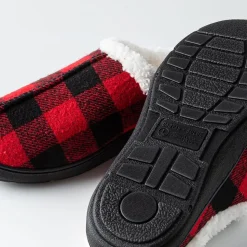 Harman Kodiak 'Faux Suede' Memory Foam Slippers Men (Buffalo Check)