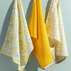 Harman 'Lemons' Cotton Kitchen Towel - Set of 3