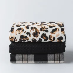 Harman 'Leopard' Cotton Kitchen Towel - Set of 3